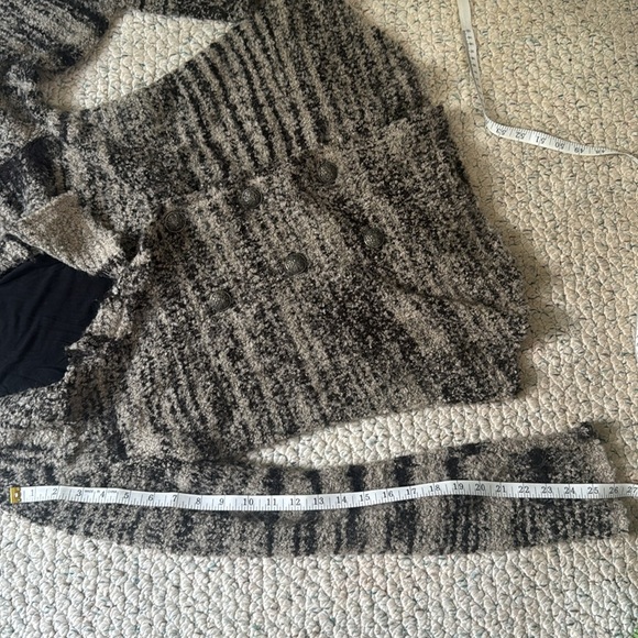 Free People Zebra Yarn Double Breasted Knit Cardigan - Picture 5 of 7